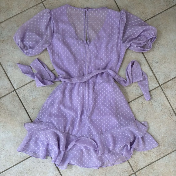 macys mini dress, lavender, good condition, s. - Picture 2 of 3